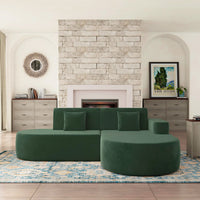 Right Facing Chaise<br/>Green