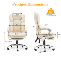 6 Point White<br/>(PU Leather)