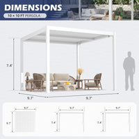 10 x 10ft White