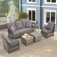 6PCS with air chair- Grey