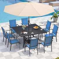 Blue<br/>8 Chairs + 1 Table