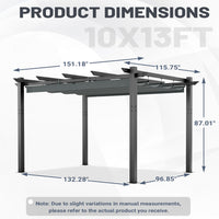 10 x 13 ft Dark Gray