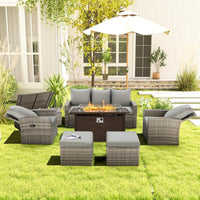 # Gray/Fire Pit Table