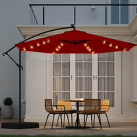 10FT Burgundy 1-tier<br/>Solar Light Base Included