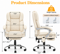 6 Point White<br/>(PU Leather)