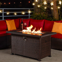 44'' Brown<br>Aluminum Tabletop