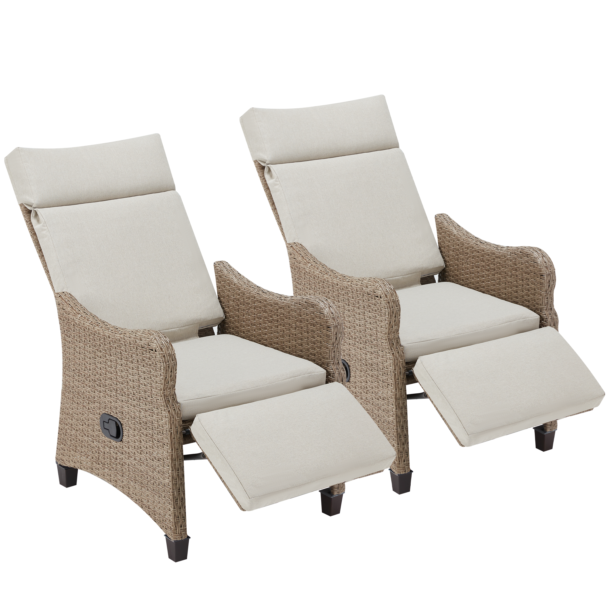 rattan recliner chairs outdoor