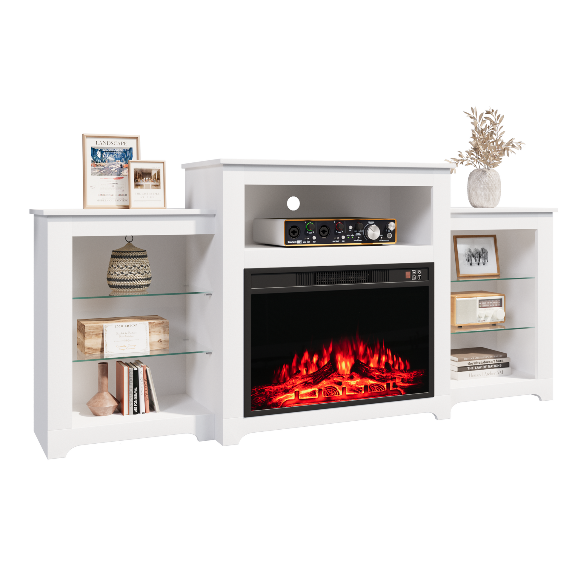 tv-stand-with-modern-fireplace​