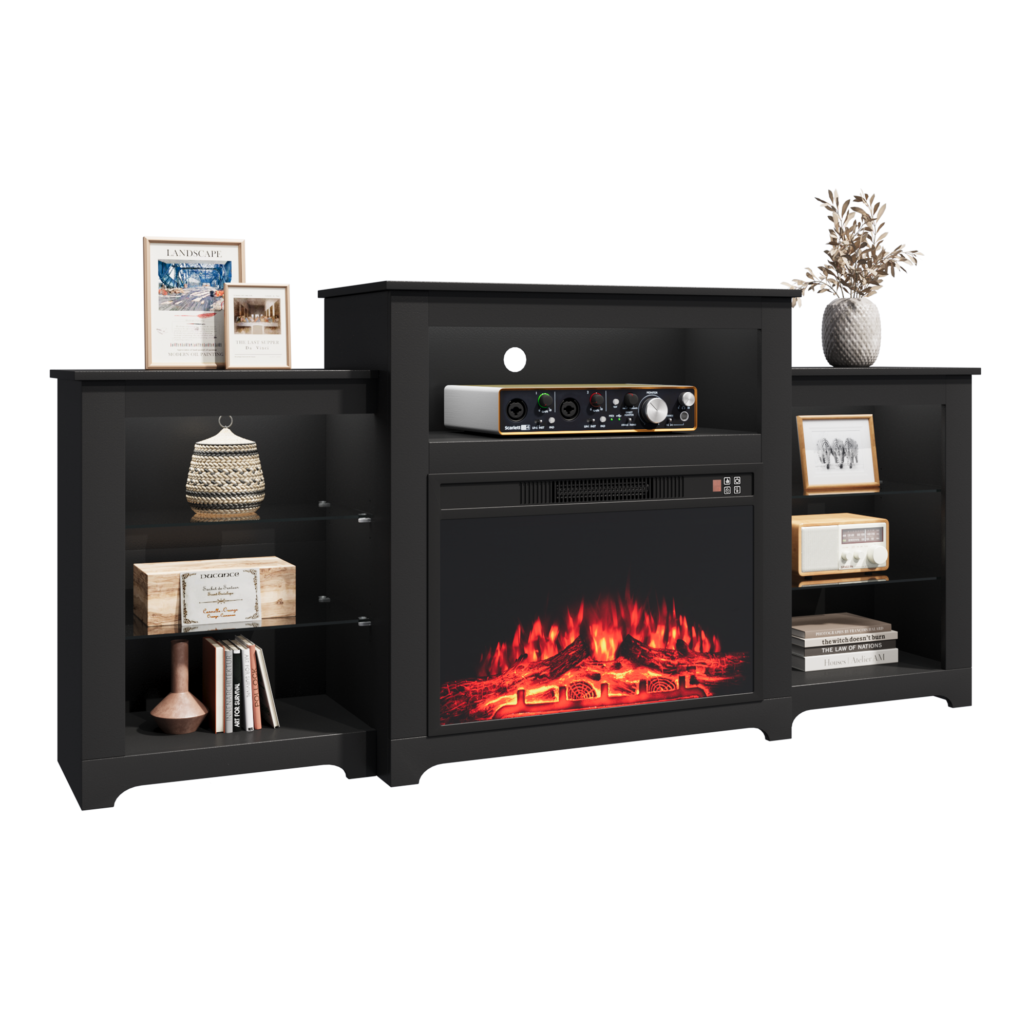 modern-fireplace-tv-stand-70-inch​