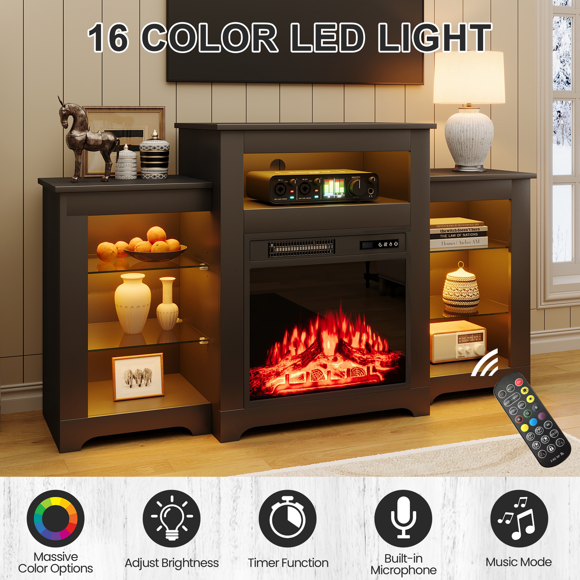 fireplace-tv-stand-for-65-inch-tv​