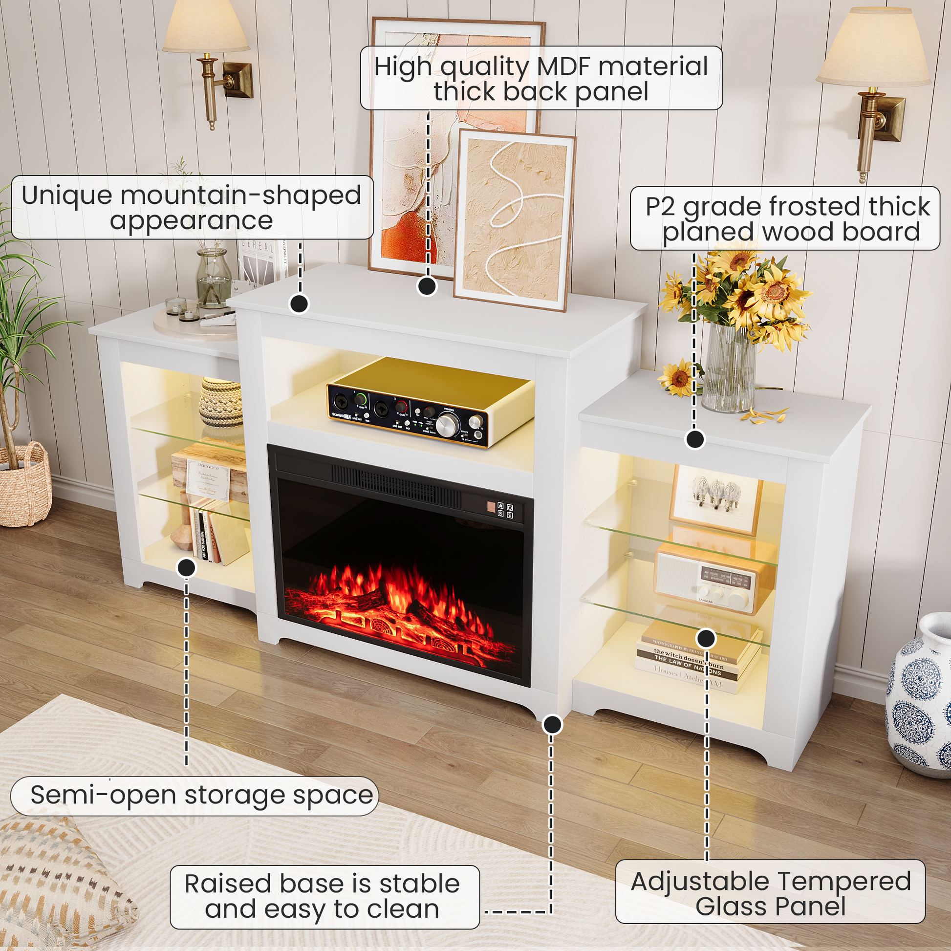 tv-stand-with-modern-fireplace​