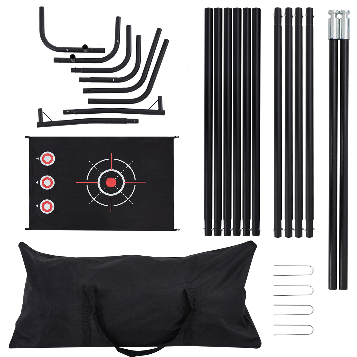 HOMREST 10x7.5ft Golf Practice Hitting Net with Target