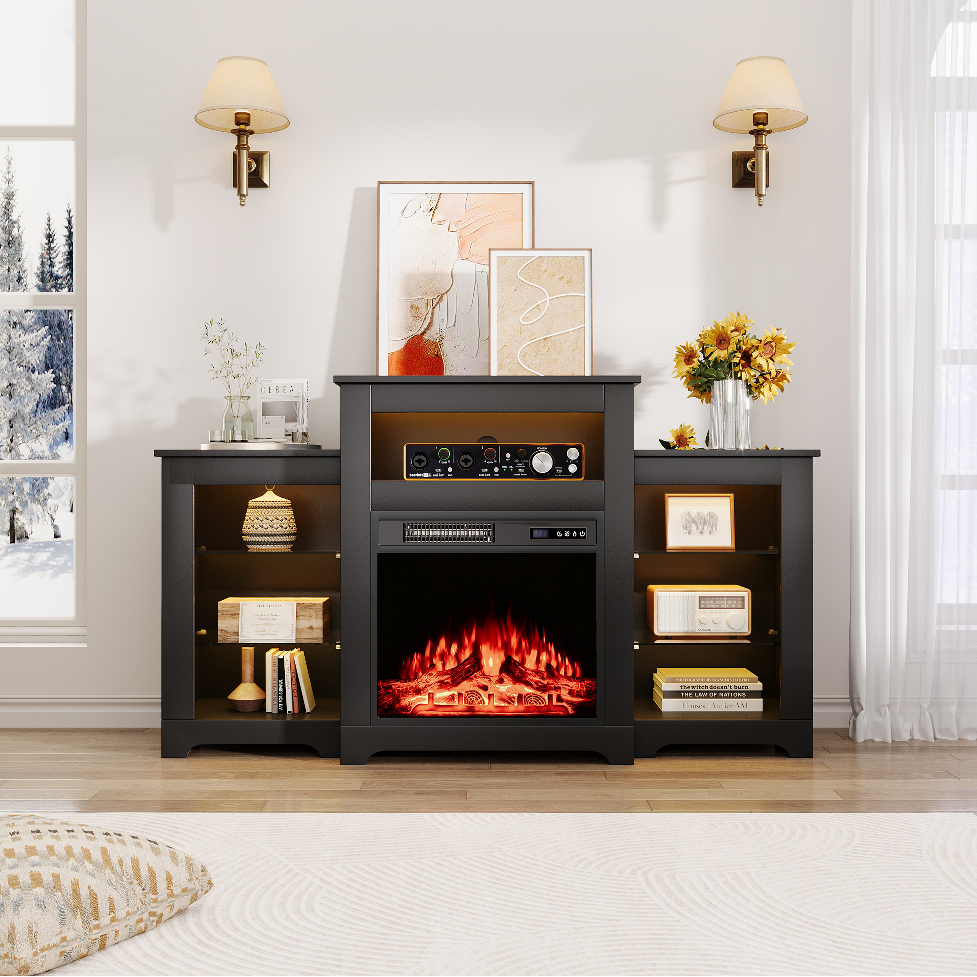 fireplace-tv-stand-for-65-inch-tv​