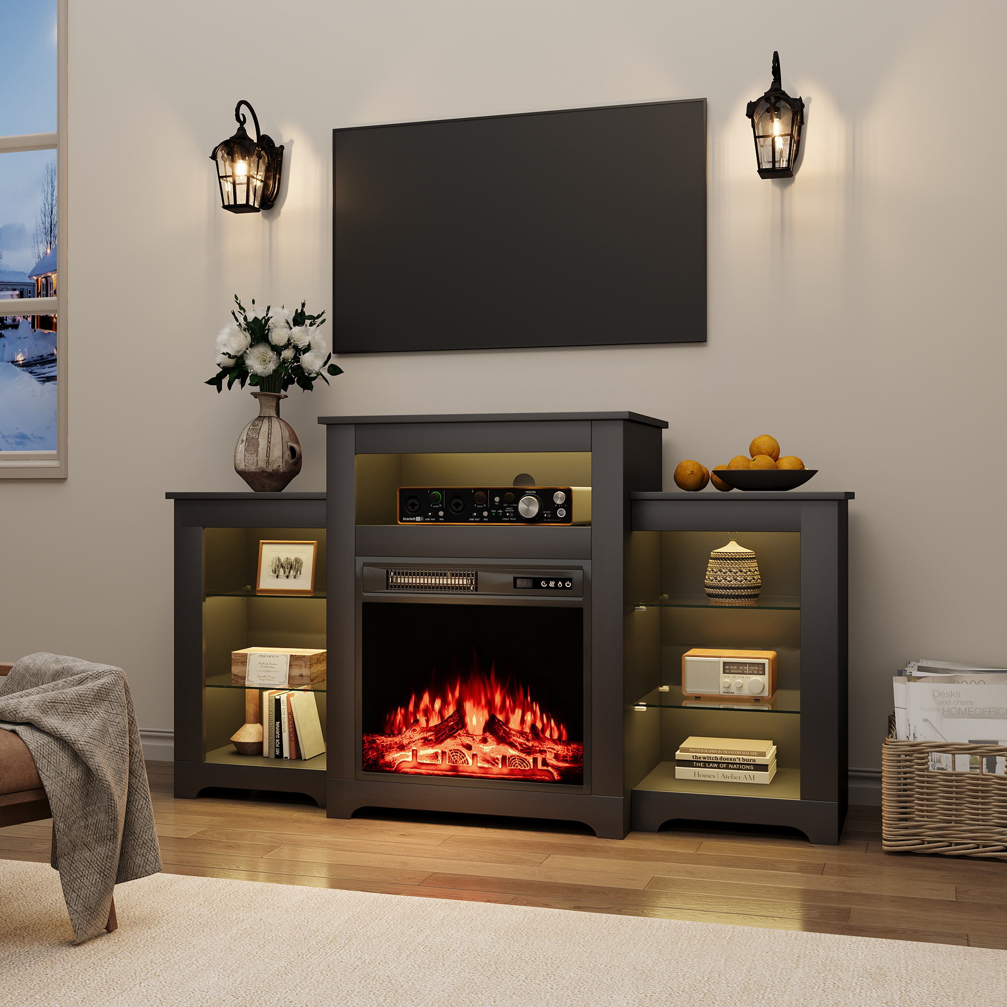 fireplace-tv-stand-for-65-inch-tv​