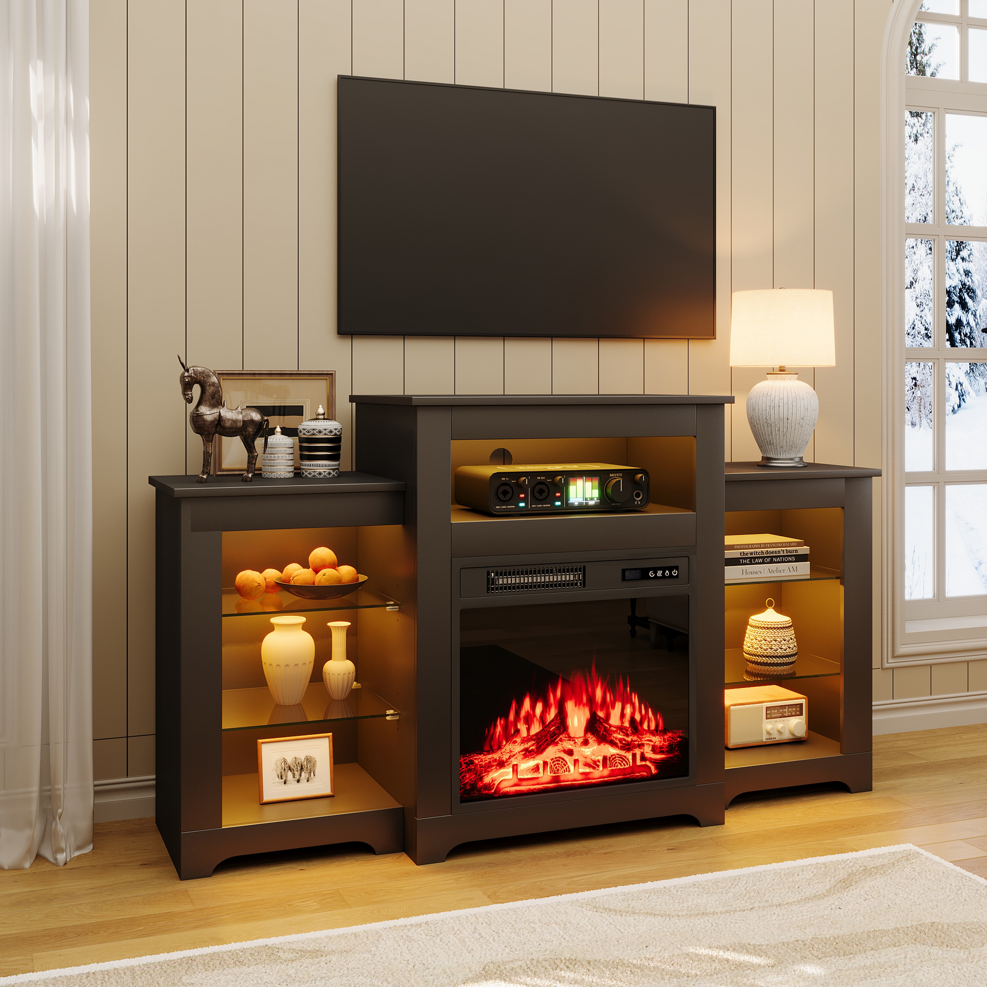 fireplace-tv-stand-for-65-inch-tv​