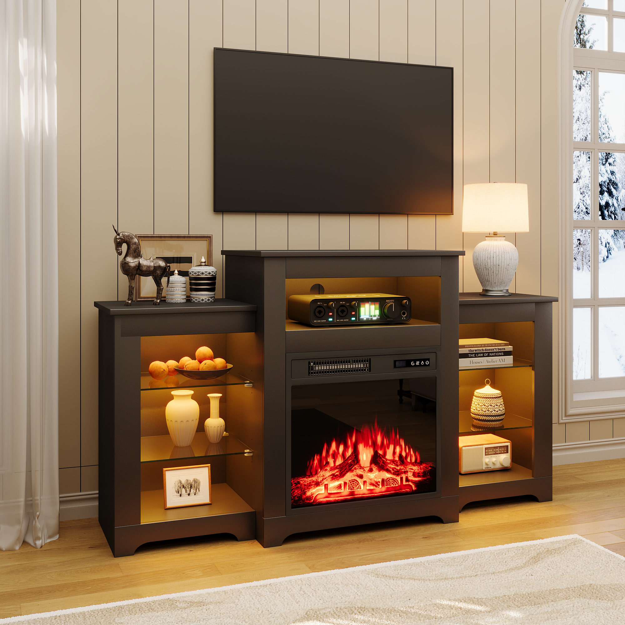 fireplace-tv-stand-for-65-inch-tv​