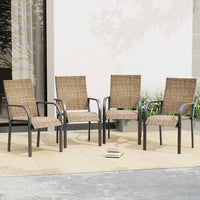Brown<br/>Set of 4 Chairs