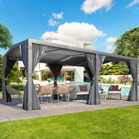 12x20 Gray-Black Mansard Roof