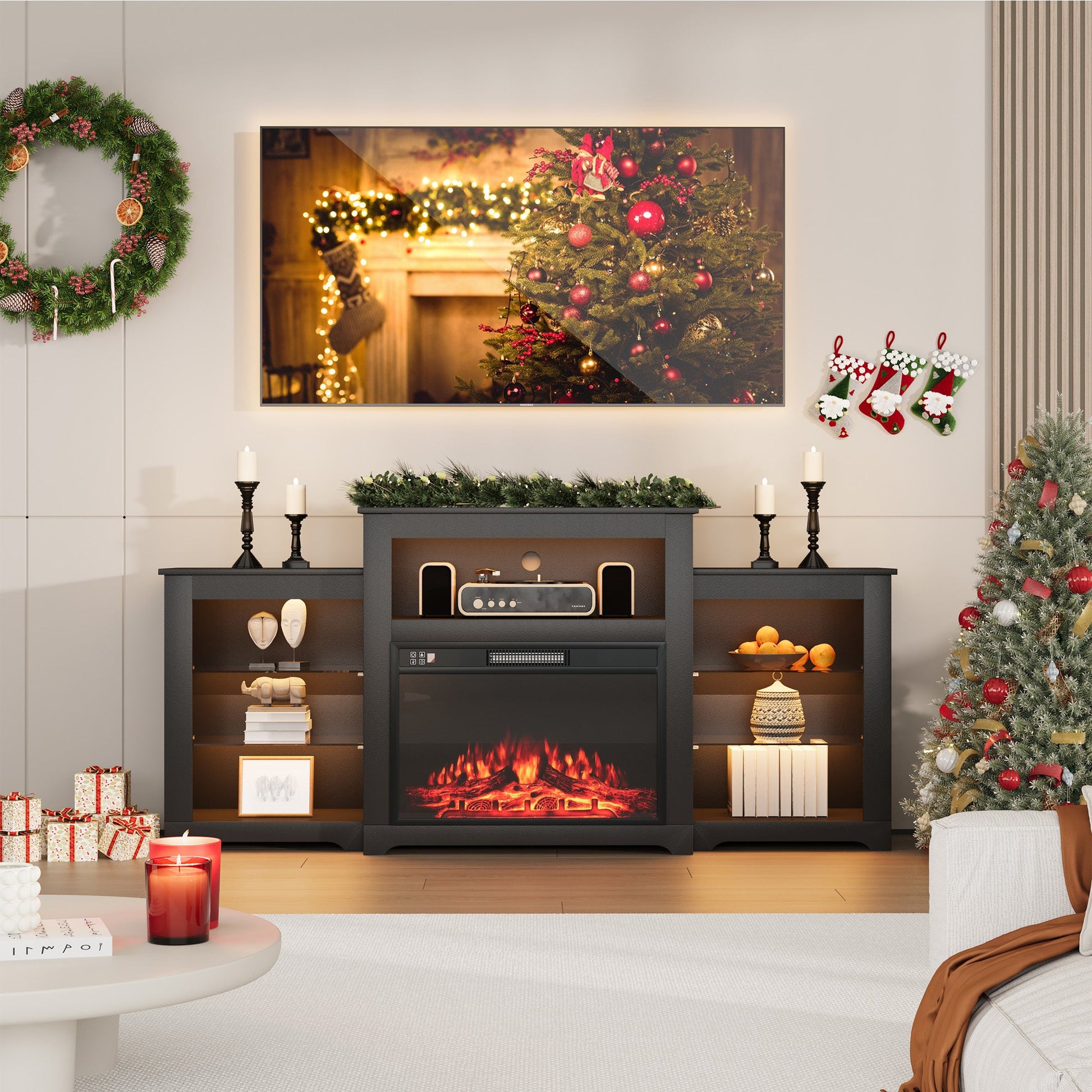 modern-fireplace-tv-stand-70-inch​