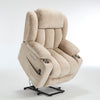 Homrest Premium Electric Recliner Chair with 8-Point Massage & Heating, Plush Chenille Fabric, Brown