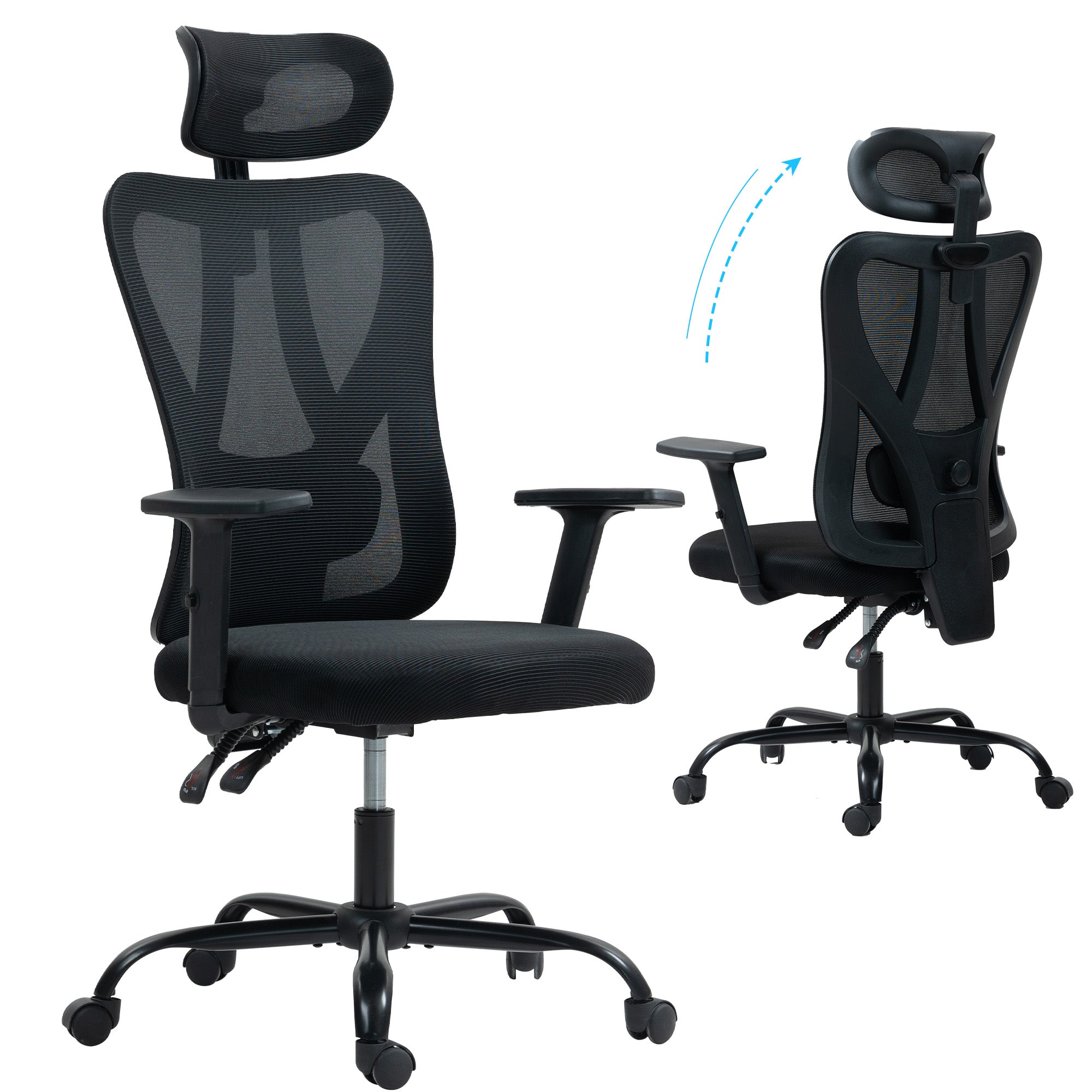 Homrest High-Back Ergonomic Mesh Office Chair – Black