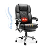 Executive Office Chair, Ergonomic Desk Chair Big and Tall Massage and Heated for Home Office, Black | Homrest Furniture