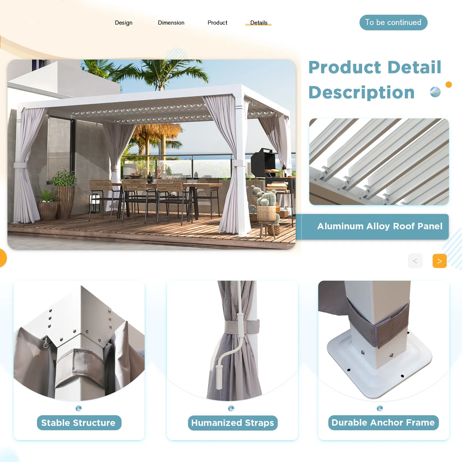 HOMREST Louvered Pergola 10x12 Outdoor Hard Top Pergola with Aluminum Frame and Adjustable Metal Rainproof Roof for Garden & Patio, Curtains and Netting Included, White