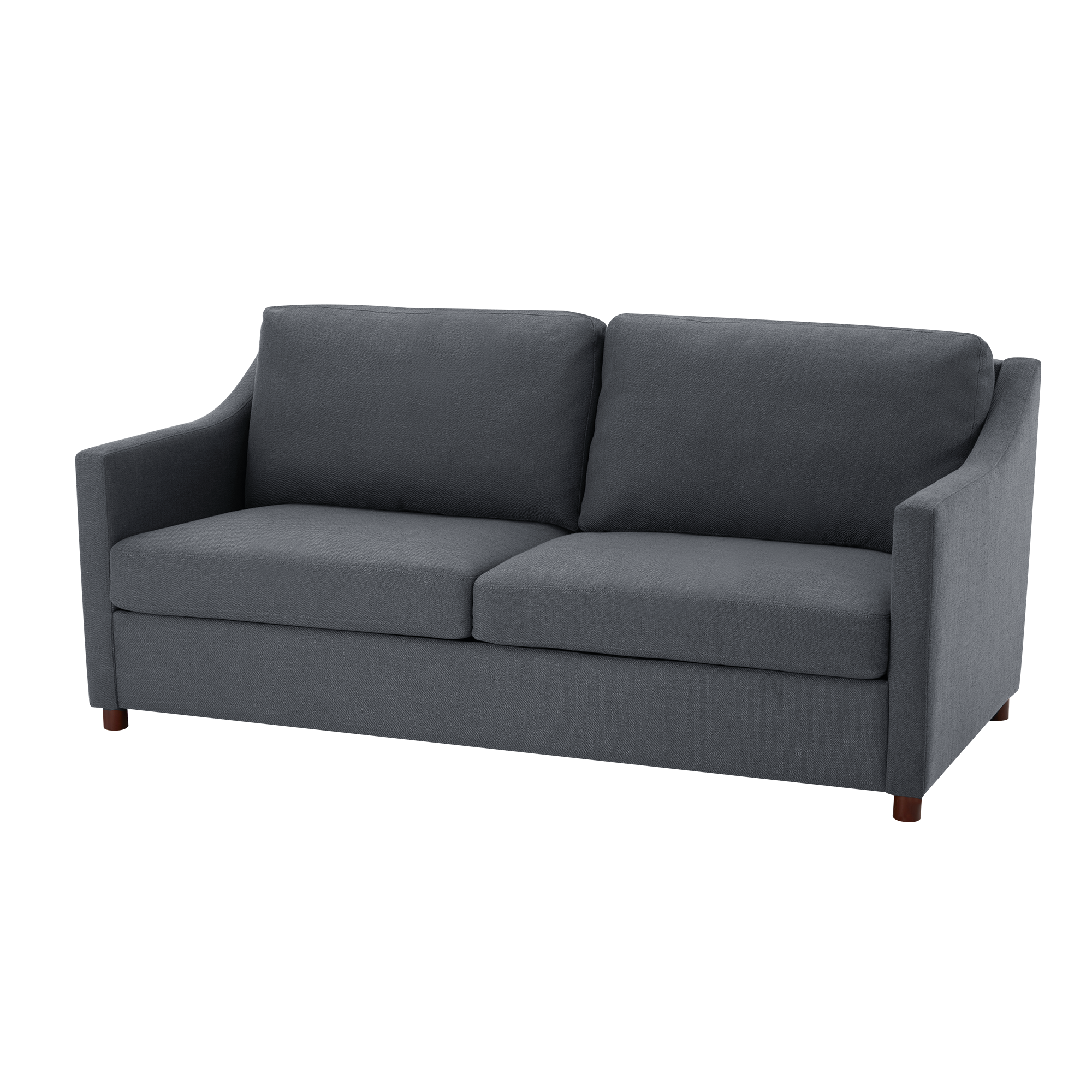 Loveseat Sofa, Upholstered Couch with Removable Cover for Living Room, Gray | Homrest Furniture