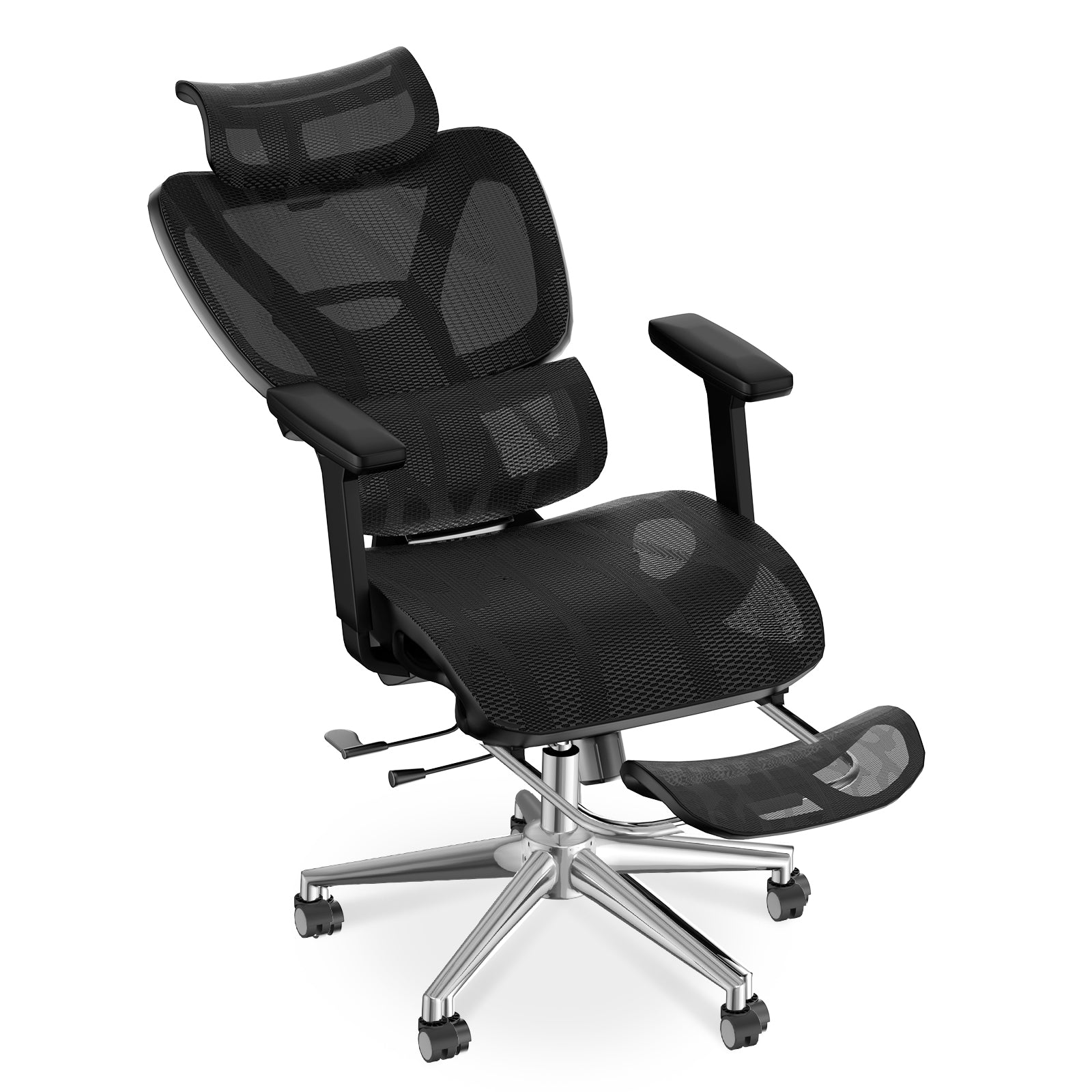 HOMREST Ergonomic Office Chair with 3D Adjustable Headrest & 4D Arms - Gaming Chair, Black