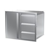3-Tier Cabinet & 3-Drawer Combo