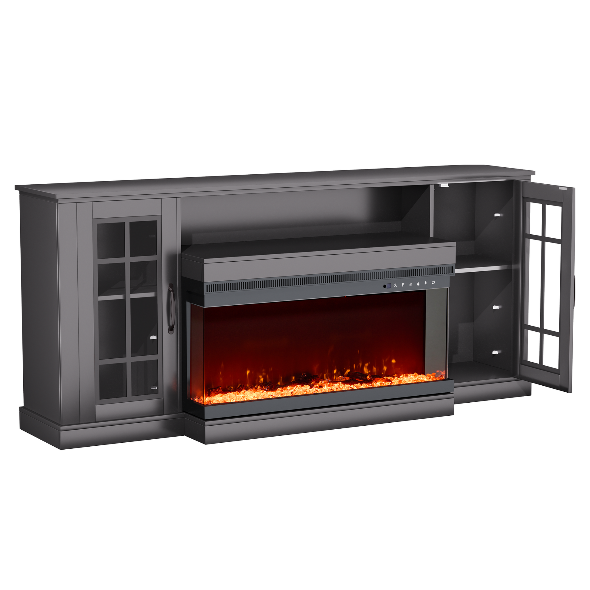 electric-fireplace-&-tv-stand​