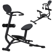 HOMREST Total Body Stretching Machine for Flexibility - Heavy Duty Steel Back and Hamstring Stretcher Safety Straps, and Adjustable Pedals - 350 Capacity
