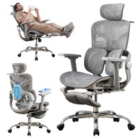 Dual Lumbar Support/Grey