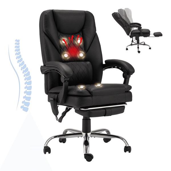 Executive Office Chair, Ergonomic Office Chair with Lumbar Support Black