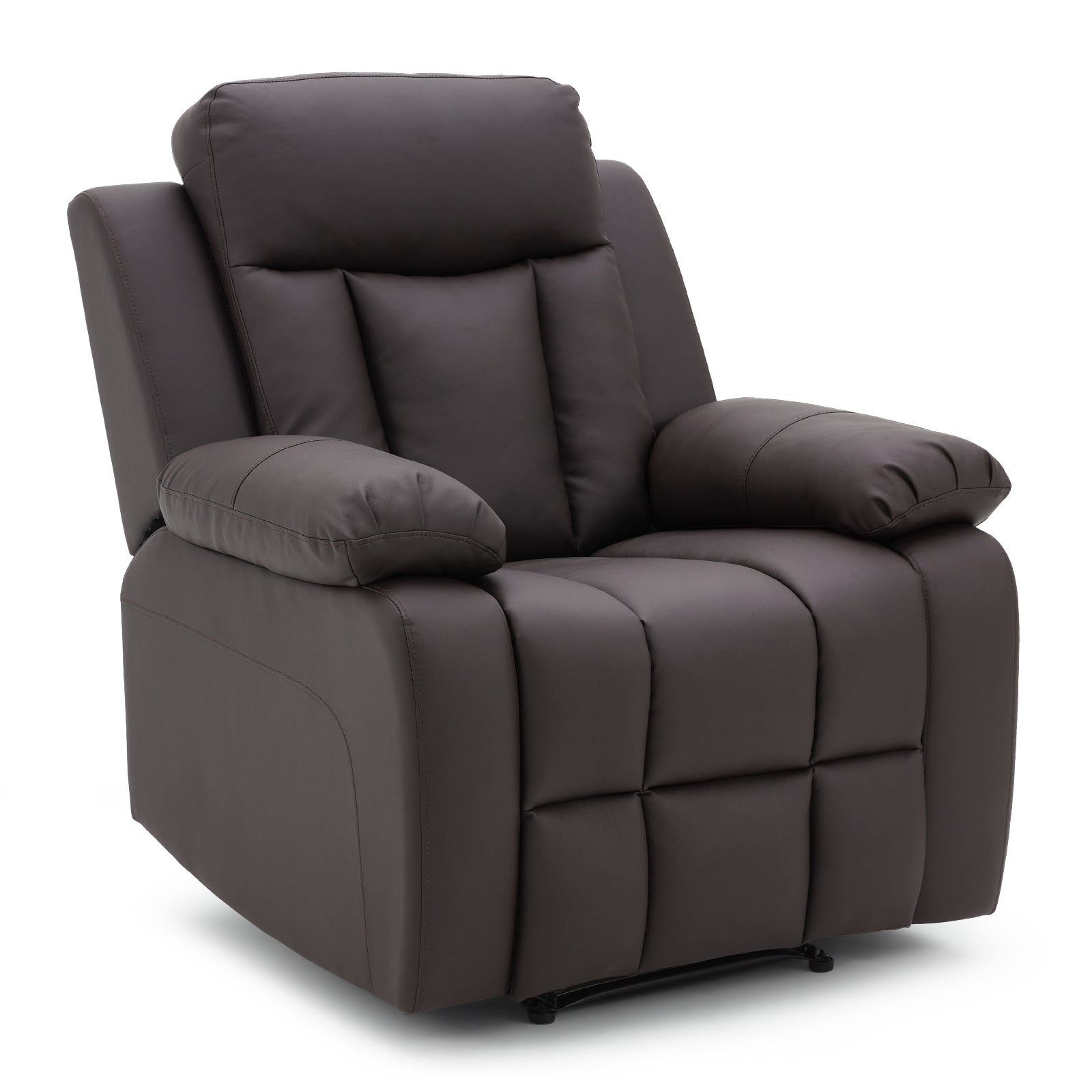 Homrest Breathable Leather Fabric Recliner Chair with PU Padded Seat Backrest