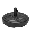 44LBS Round Fillable Umbrella Base with Pole Holder, Heavy-Duty Base Stand for Outdoor Patio, Lawn & Garden