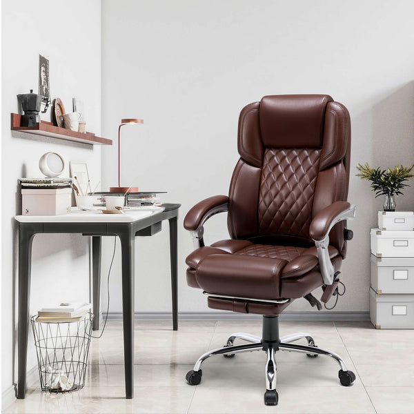 Desk chair for home office, work studio and conference room, brown | Homrest furniture