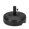63LBS Round Fillable Umbrella Base with Pole Holder, Heavy-Duty Base Stand for Outdoor Patio, Lawn & Garden