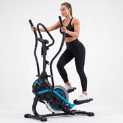 HOMREST 3-in-1 Elliptical Exercise Machine for Home, Cardio Climber & Stair Stepper with 16-Level Magnetic Resistance, 15.5” Stride, 300LB Capacity, Quiet Compact Trainer
