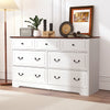 HOMREST Farmhouse 7 Drawers Dresser for Bedroom, 54