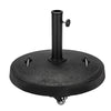 HOMREST 52LBS Umbrella Base, Resin Umbrella Holder for Patio Deck Porch Poolside (Grey)