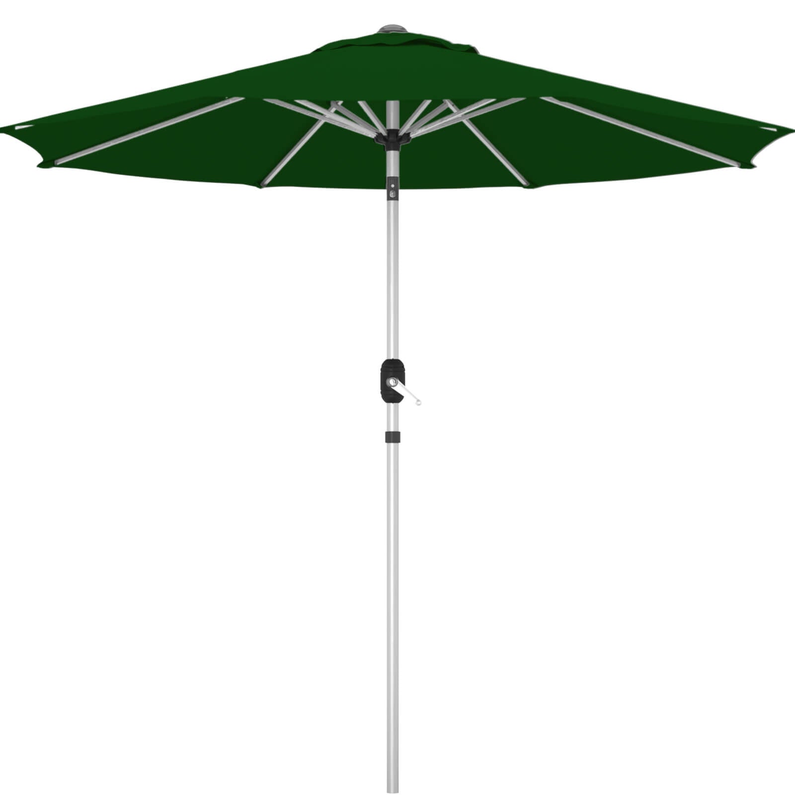 HOMREST 10FT Aluminum Outdoor Patio Umbrella with Push Button Tilt Function, Green