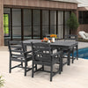 HOMREST 2-Piece HDPE Outdoor Patio Dining Chairs Set, Black