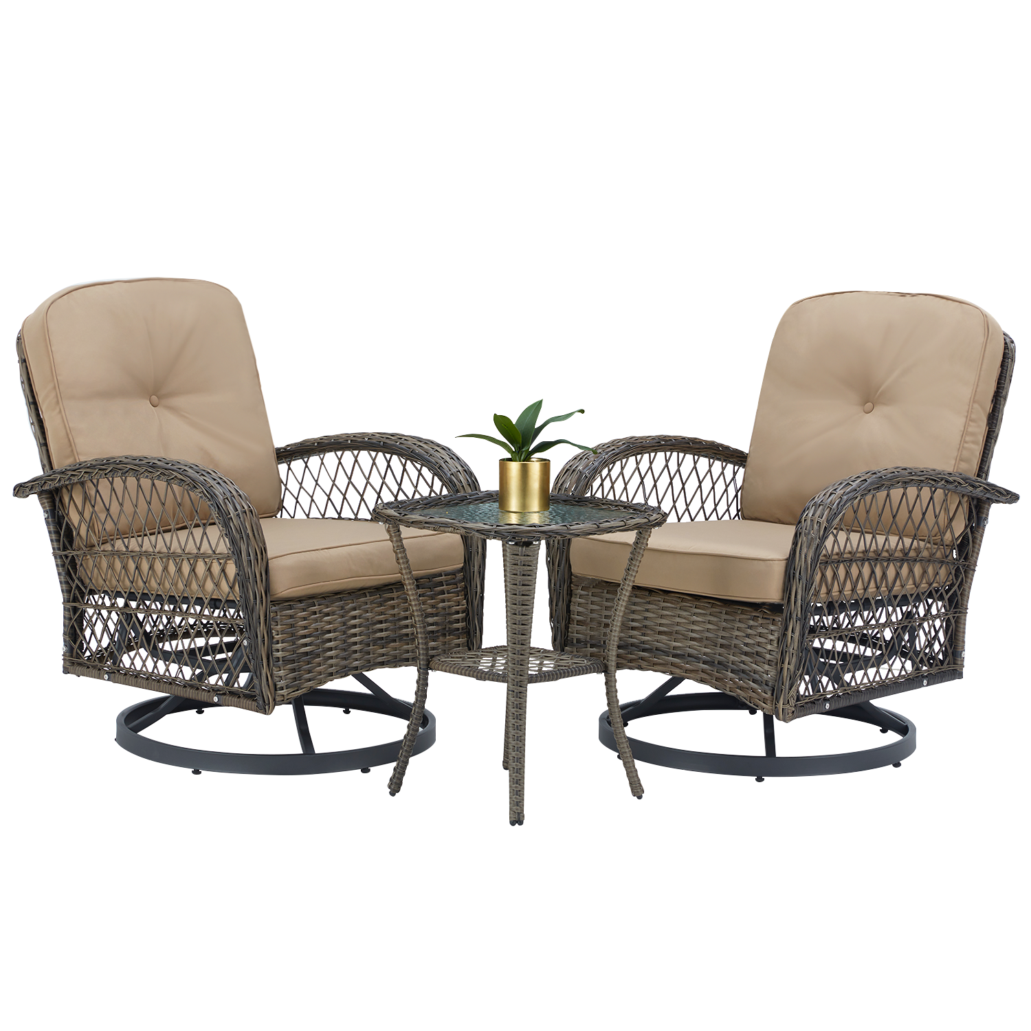 patio swivel glider chairs