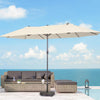 HOMREST 52LBS Umbrella Base, Resin Umbrella Holder for Patio Deck Porch Poolside (Bronze)