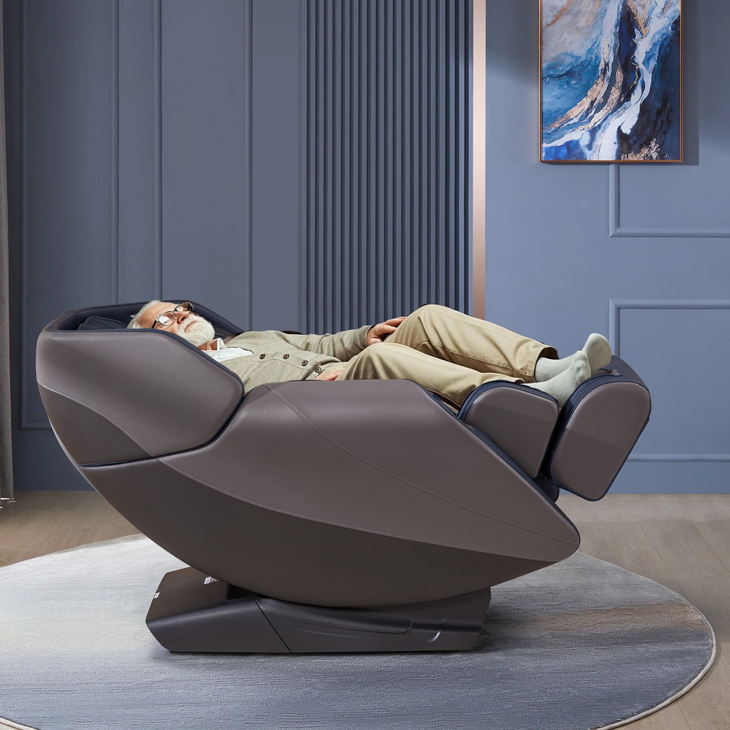 Homrest Recliner Massage Chair with Full Body Massage Function – Grey