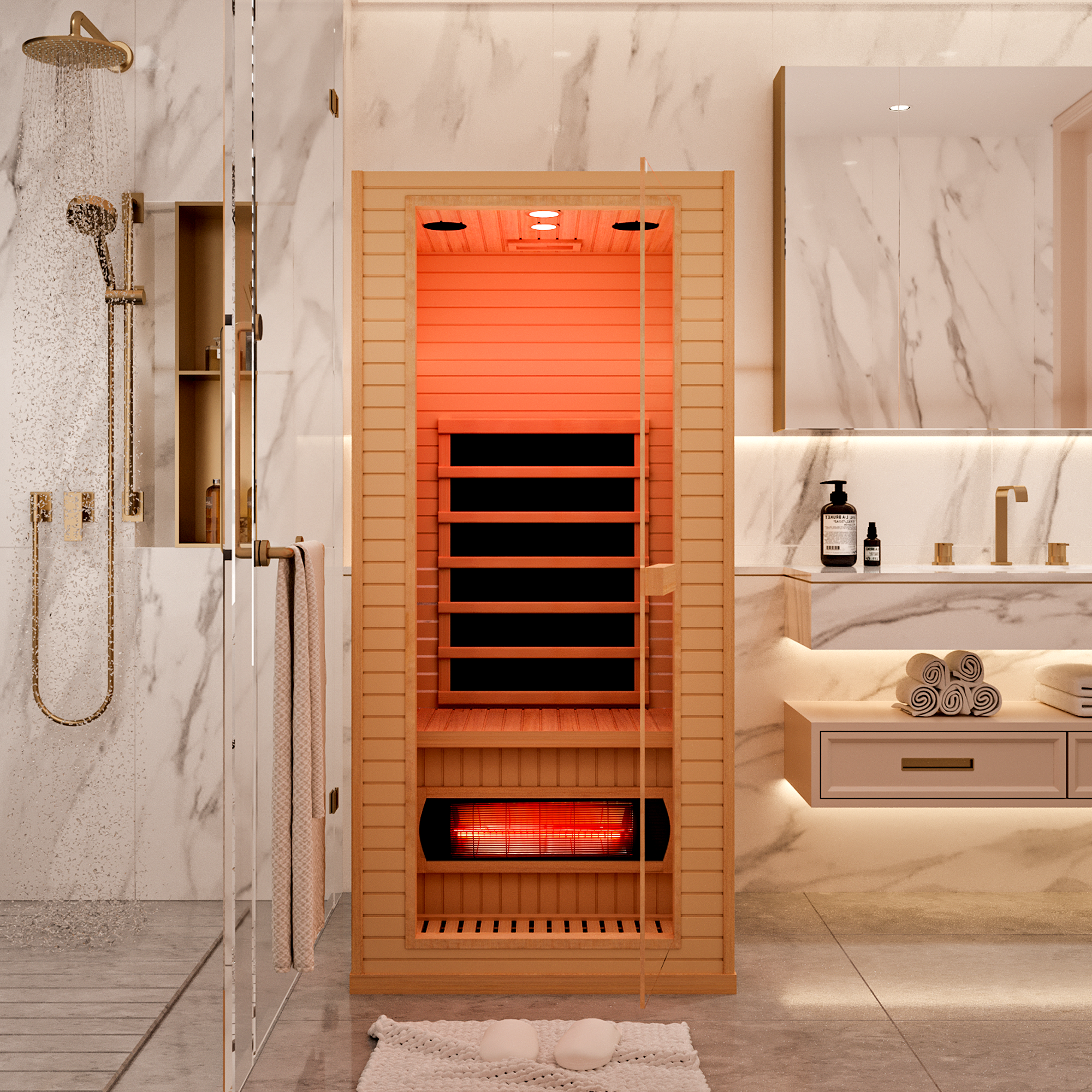 HOMREST Small Infrared Sauna for Home or Gym