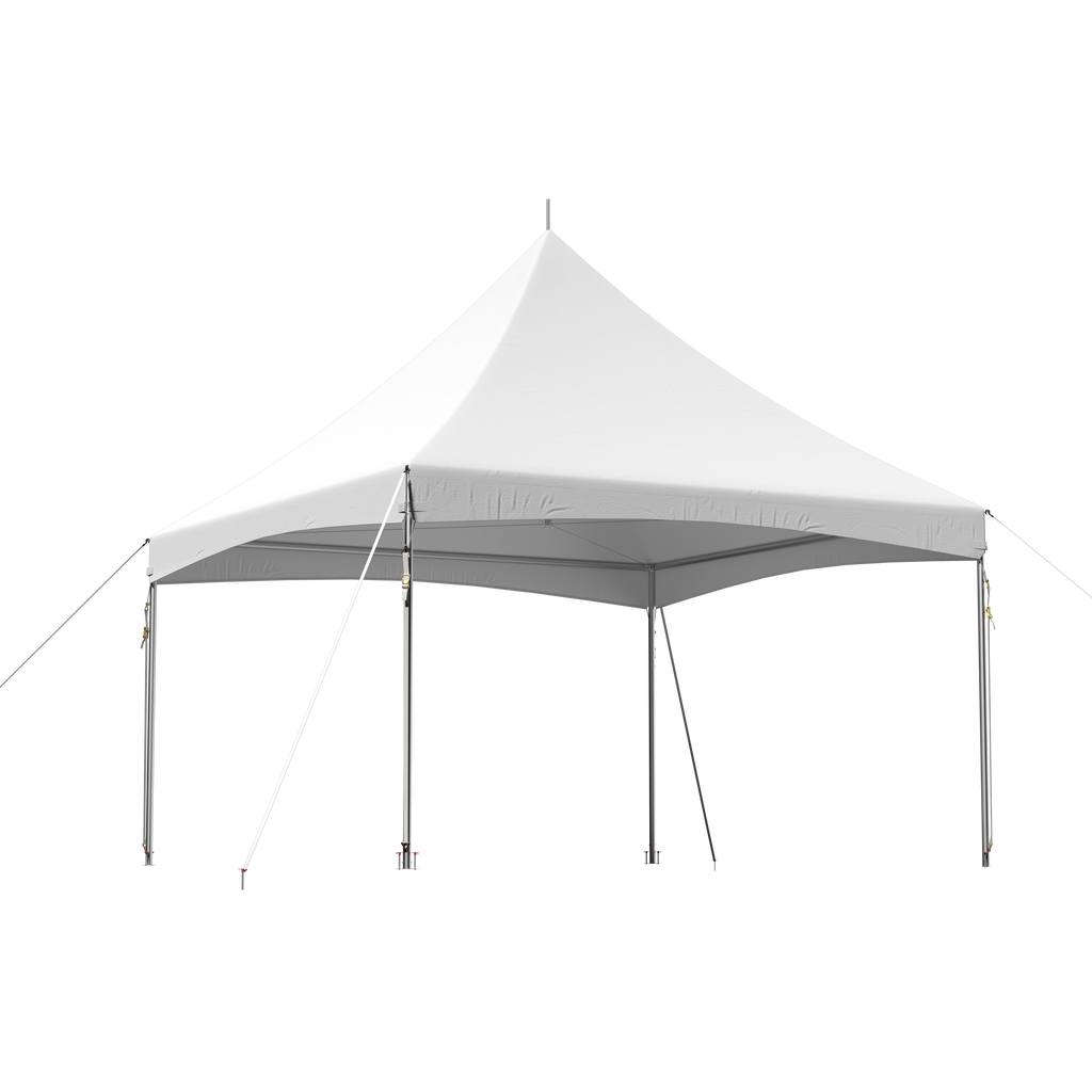 HOMREST 15x15 Ft Heavy Duty Tent Outdoor Wedding Tent Waterproof Patio Event Tents For Parties Holiday BBQ Events White