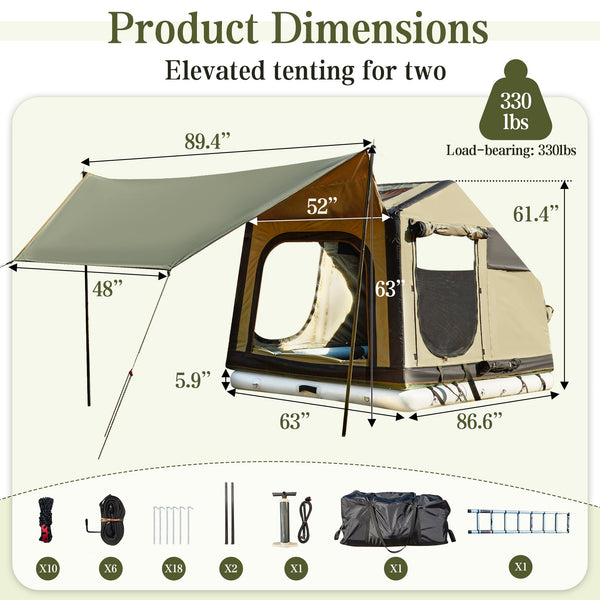 truck-bed-camping-tent​
