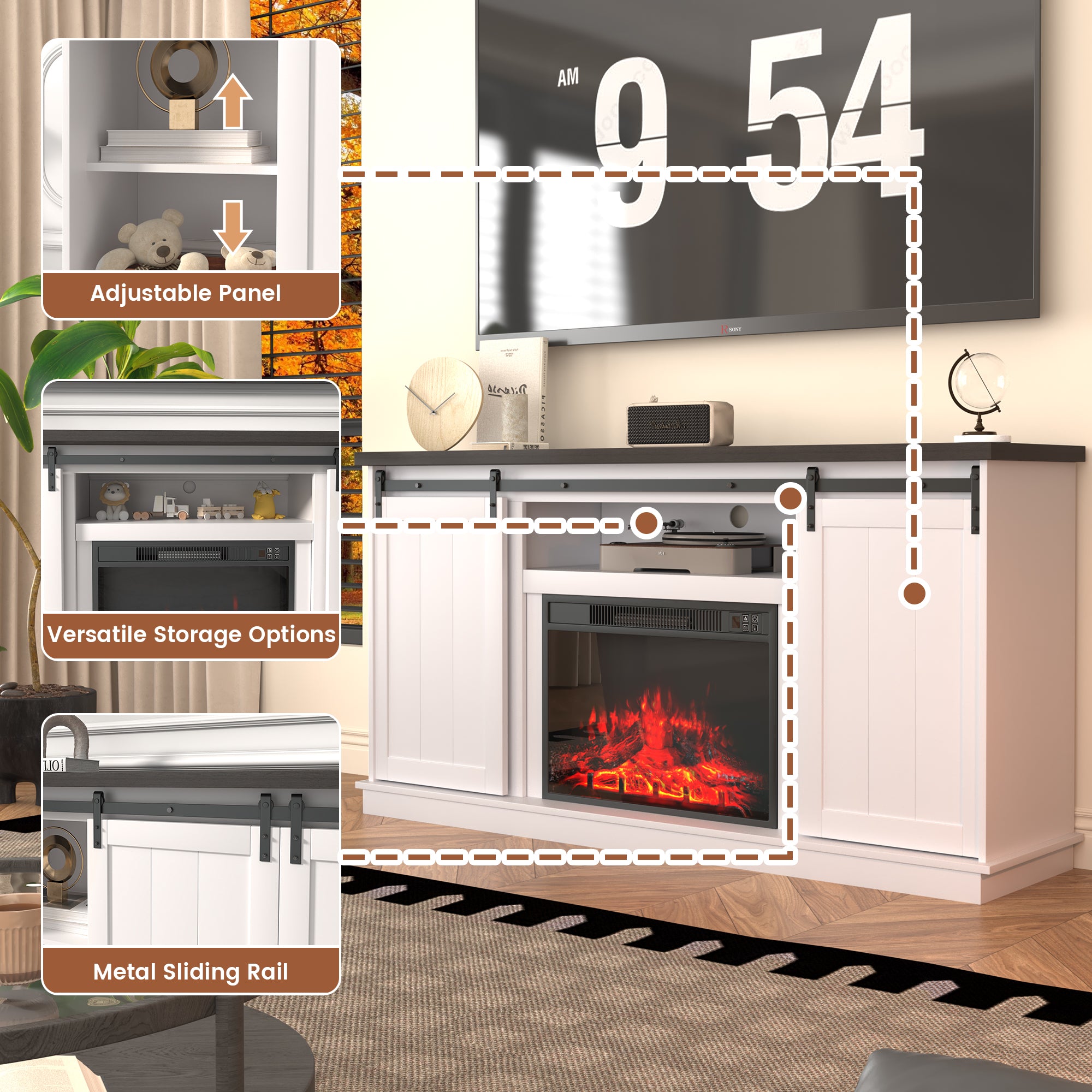 tv-stand-with-fireplace-electric